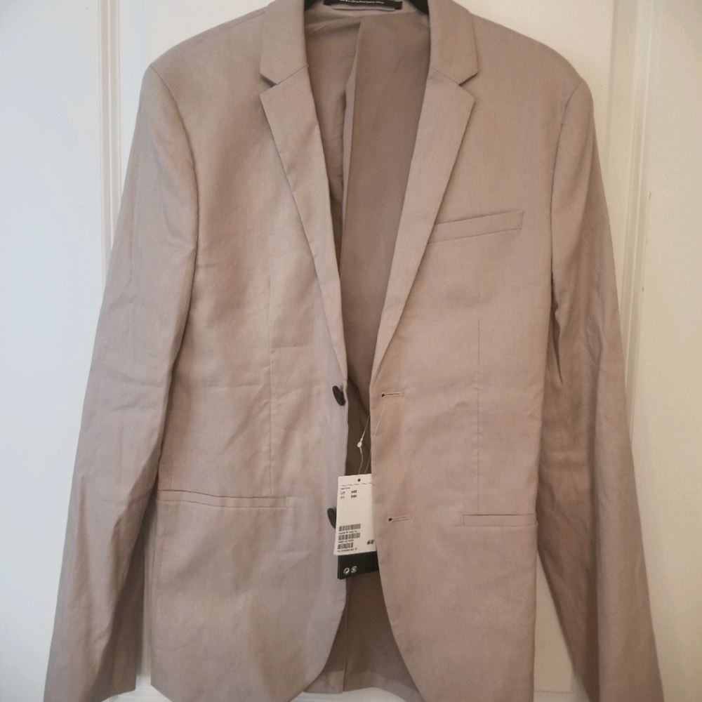 H & M NWT Rose Linen Blazer